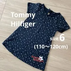 トミー　ヒルフィガー　ワンピース　女の子　サイズ6 半袖　110 120