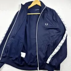 極美品　フレッドペリー　トラックジャケット　ジャージ　ロゴ　サイドライン　M〜L