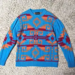 ネイティブ柄 ニット