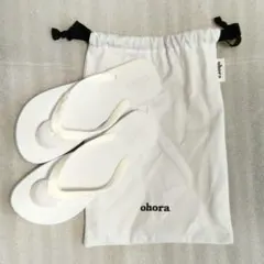 ohora ビーチサンダル 巾着付き ホワイトのサムネイル