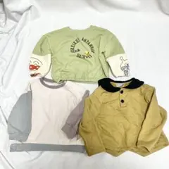 アンパンマン　ミッキー　子供服　カットソー　長袖　トレーナー　キッズ　ベビー服