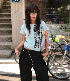 FANCY CLUB トップス ベイウォッチクロップTシャツミントのサムネイル