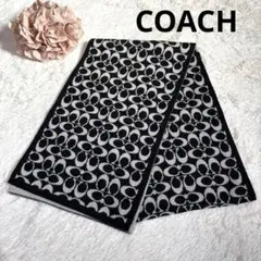COACH コーチ マフラー シグネチャー ブラック 黒