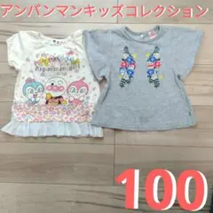 アンパンマン半袖Tシャツ 2枚セット 100cm 記名なし