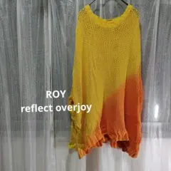 ROYreflectoverjoy　希少　手編みモヘヤ風プルオーバーニット