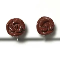 ヴィンテージ 薔薇 イヤリング