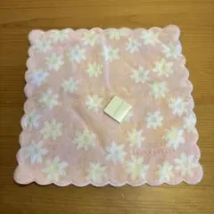 LAURA ASHLEY 花柄ハンカチ 約25cm x 25cm