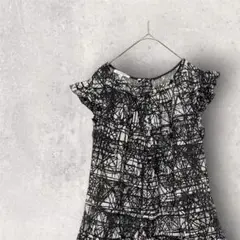 NARACAMICIE/フリルノースリーブシャツ 白黒2