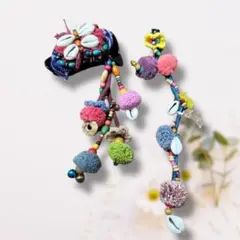 【可愛い民族アクセ】モン族のヘアクリップ