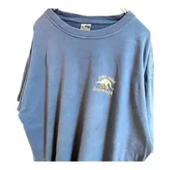 Australia Tシャツ 水色 刺繍 胸元ロゴ 2XL 大きめサイズ