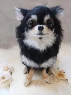 handmade 羊毛フェルト☆チワワ　犬　オーダー