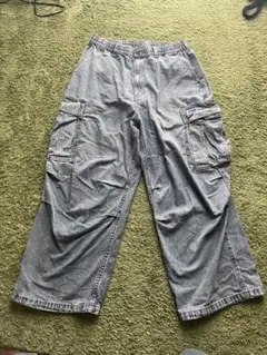 GU カーゴパンツ Lサイズ デニム調