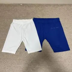 サッカー　インナータイツ ホワイト・ブルー