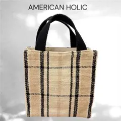 ★美品★ AMERICAN HOLIC チェック柄トートバッグ
