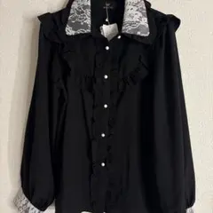 新品】レース切替ロングシャツトレフルプラスワン yori リンカブル 