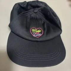 TOPVALU キャップ Music and Love 黒のサムネイル