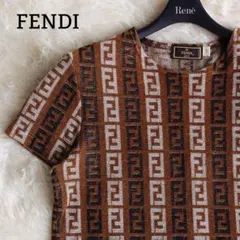 FENDI ズッカ パイル生地 ポロシャツ 短丈 y2k イタリア製 - メルカリ
