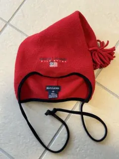 POLO SPORT ポロスポーツ　フリース　ビーニー　耳あて　ニット帽　90s