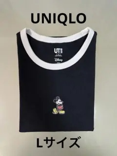 UT ミッキーマウス 半袖Tシャツ 黒　Lサイズ