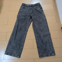 DAZY ワイドレッグデニム XL グレー