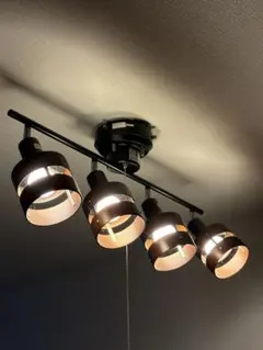 モダンシーリングライト 4灯 ブラックゴールド