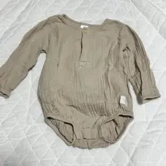 H&M オーガニックコットン ロンパース 74