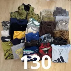 130cm 男の子26点まとめ売りadidas GAP ユニクロ　FO kids