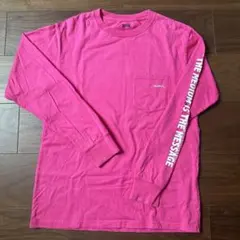 X-girl 長袖 ポケット Tシャツ ピンク S