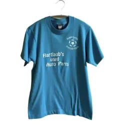 Tシャツ 半袖 古着　水色　ブルー　ロゴ　サッカー ユニセックス