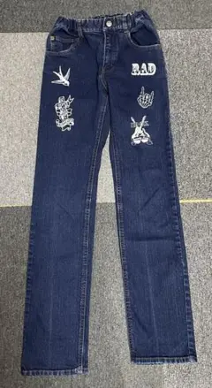 Rad custom デニムパンツ 160cm ストレッチスキニーパンツ