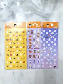 ハロウィンキャラクターシール3枚セット
