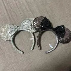 ミニー カチューシャ スパンコール 被り物 ディズニー　Disney
