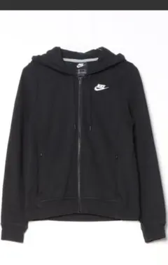 Nike フード付きジップアップパーカー　黒　ブラック