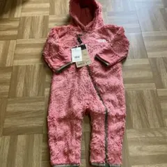 【ノースフェイス】スノーウェア110cm ウェア つなぎ　ピンク　女の子 ノースフェイス】スノーウェア110cm ウェア つなぎ ピンク