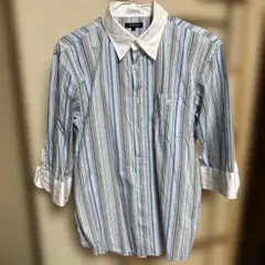 1/2迄　LOVELLESS ストライプ7分袖シャツ サイズ2