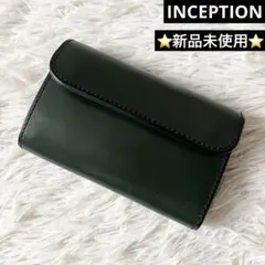 新品未使用✨　INCEPTION　ミドルウォレット　三つ折り財布　グリーン
