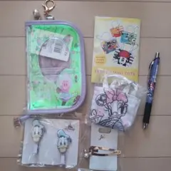 ディズニーストア ラッキーバック ヘアピン ポーチ ボールペンなど