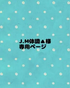 J.M体調▲様　専用ページ
