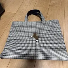 新品 Mojocamar スワン刺繍 トートバッグ 黒 レッスンバッグ - メルカリ