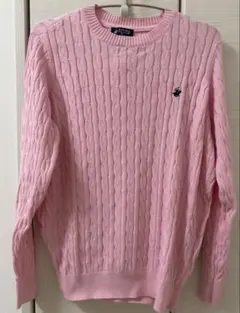 【新品】Polo BHPOLOCLUB ケーブル編みピンクセーター