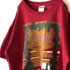 ギルダン ワイン SAN JOSE サンセットク Tシャツ レッド 赤 古着