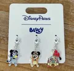 アメリカディズニー ブルーイ Bluey チャーム 3点セット