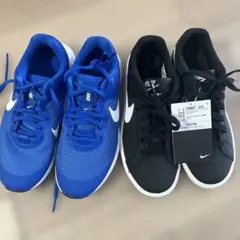 ナイキ　スニーカー　青　黒　コートロイヤル