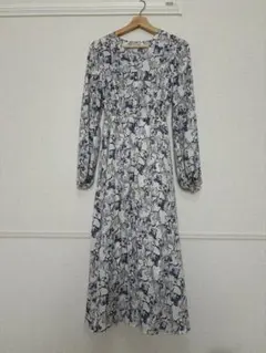 FRAY I.D 花柄ロングワンピース 長袖のサムネイル