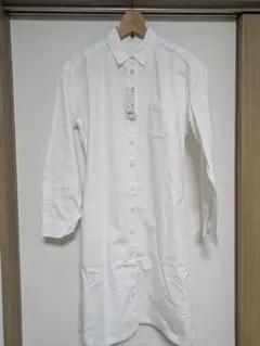 UNIQLO ユニクロ シャツデニムワンピース　白　L 新品未使用