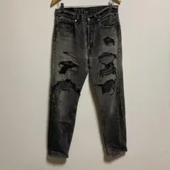 Levis ヴィンテージ リーバイス デニム 501 ブラック 霜降りデニム