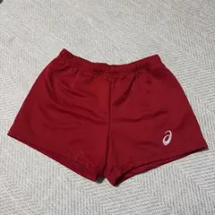 ASICSレディース バレーボールパンツ L 赤