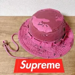 正規品　Supreme Military Boonie ハット　ピンク