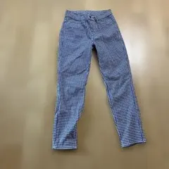 ギンガムチェック カジュアルパンツ