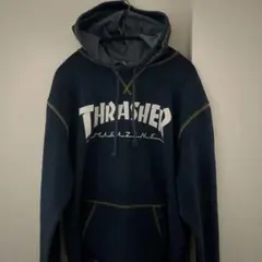THRASHER パーカー Lサイズ ネイビー